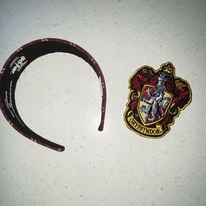 Harry Potter Gryffindor Headband and Patch Set